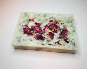 Goats milk and shea butter Rose bud soap