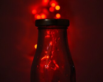 bokeh effect with milk bottel