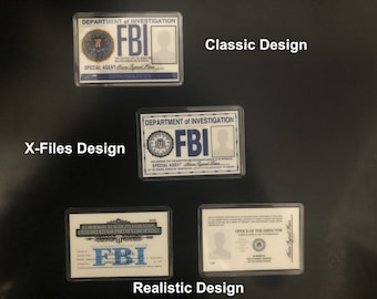Printable Cosplay FBI Badge Custom ID Card Prop Replica Digital Instant ...