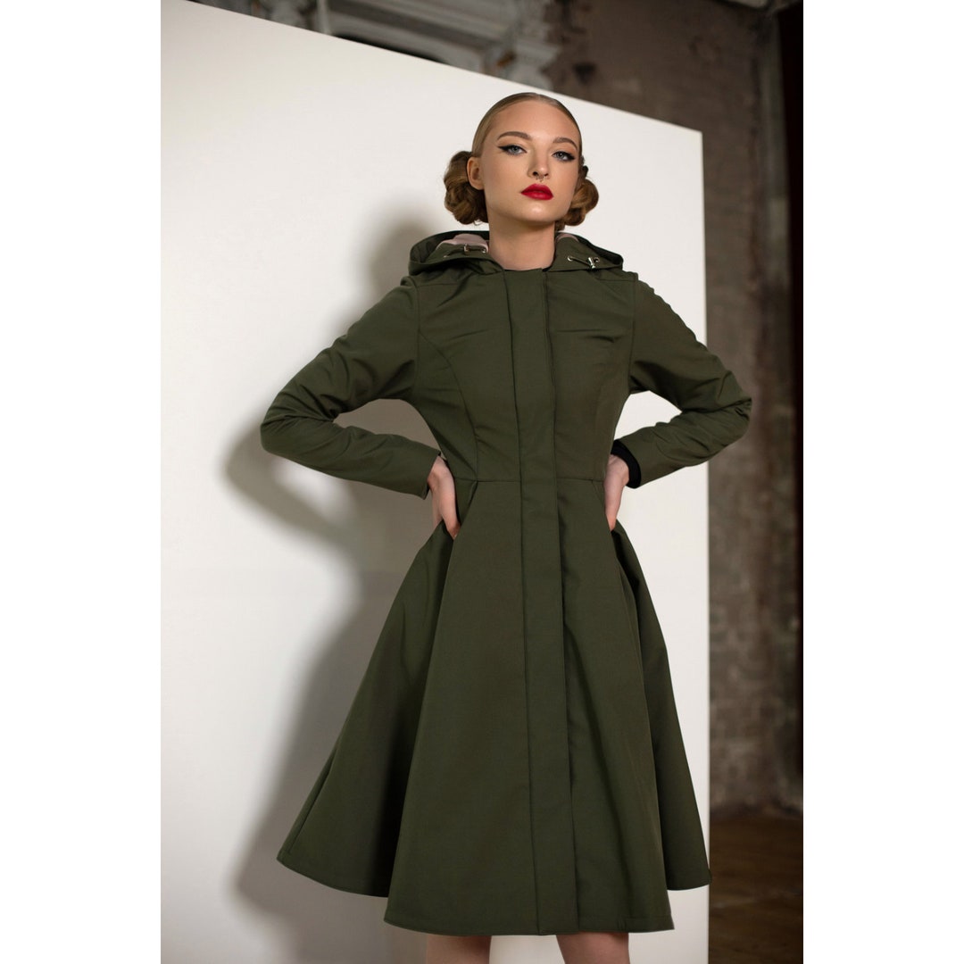 新品　【STUDIO BOHEME】FRIO COAT - DEEP GREEN STUDIO BOHEME】FRIO COAT - DEEP GREEN Print APPLES inside