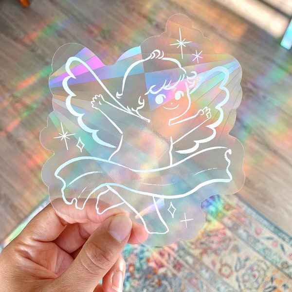 Cherub #2 Suncatcher Sticker