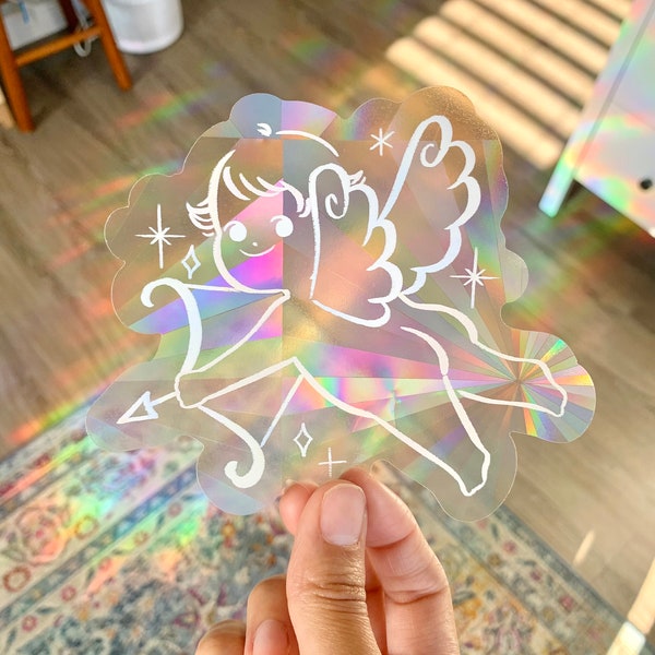 Cherub Angel Suncatcher Sticker