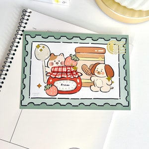 Butter und Jelly Goldfolie Postkarte