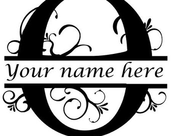 Download Split monogram o | Etsy