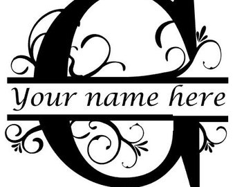 Download Split monogram g | Etsy