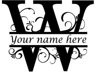 Download Letter J Floral Initial Monogram Family Name Vinyl Decal ...