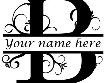 Download Split monogram b | Etsy