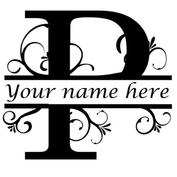 Download Letter P Floral Initial Monogram Family Name Vinyl Decal ...
