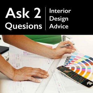 Custom Interior Design Advice | 2-Question Consultation | Virtual e-Design Services