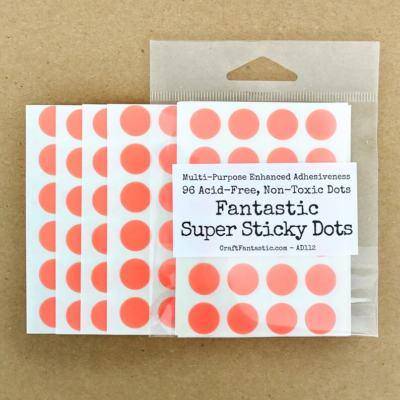 Fantastic Super Sticky Dots Double Sided Adhesive Dots 96 Etsy
