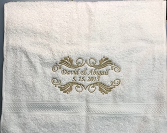 Wedding hand towel