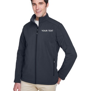 88184 CORE365 Herren Cruise zweilagige Fleece-Softshell-Jacke