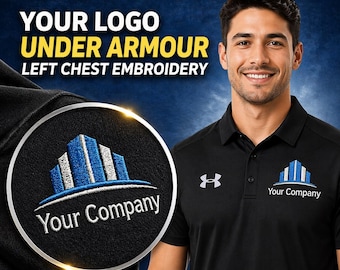 Polo Under Armour personalizado bordado / Uniformes de empresa, Bordado del logotipo de la empresa