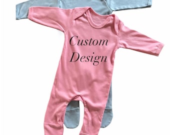Create your personalised saying , Custom design, Personalised Romper suit