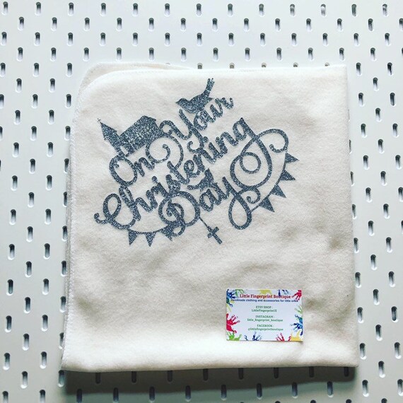 christening blanket personalised