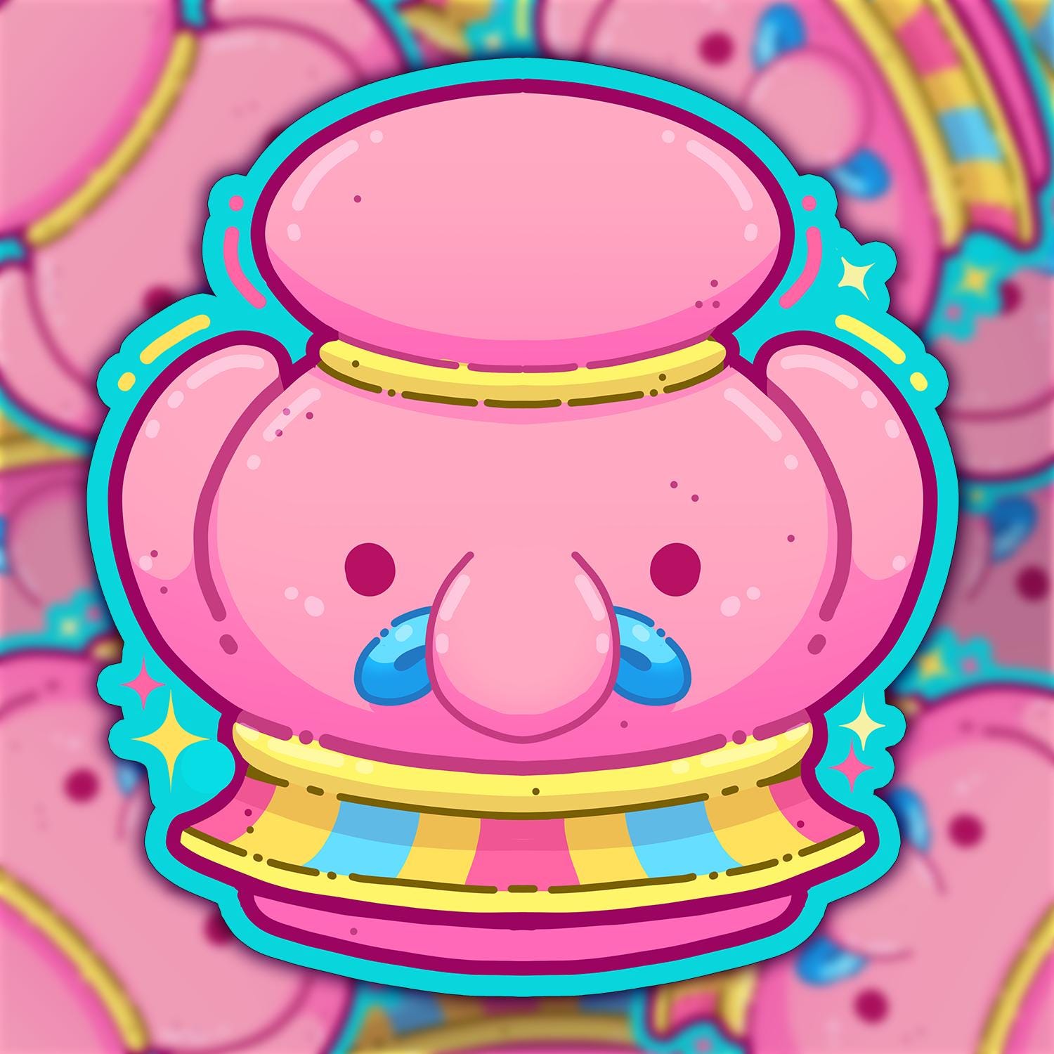 Gyroid Stickers Pride Gyroid Fanart Stickers - Etsy
