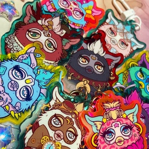 Llavero de Furbies de moda