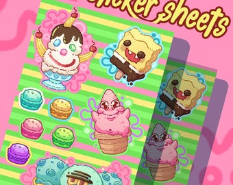 Cartoon Sticker Sheet