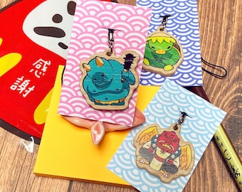 Yokai Wooden Charms