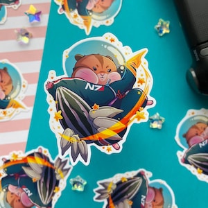 N7 Space Hamster Sticker