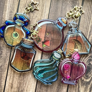 DND Potion Shaker Keychains