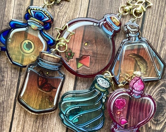 DND Potion Shaker Keychains