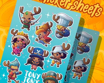 Hoja de pegatinas de Tony Tony Strawwhats