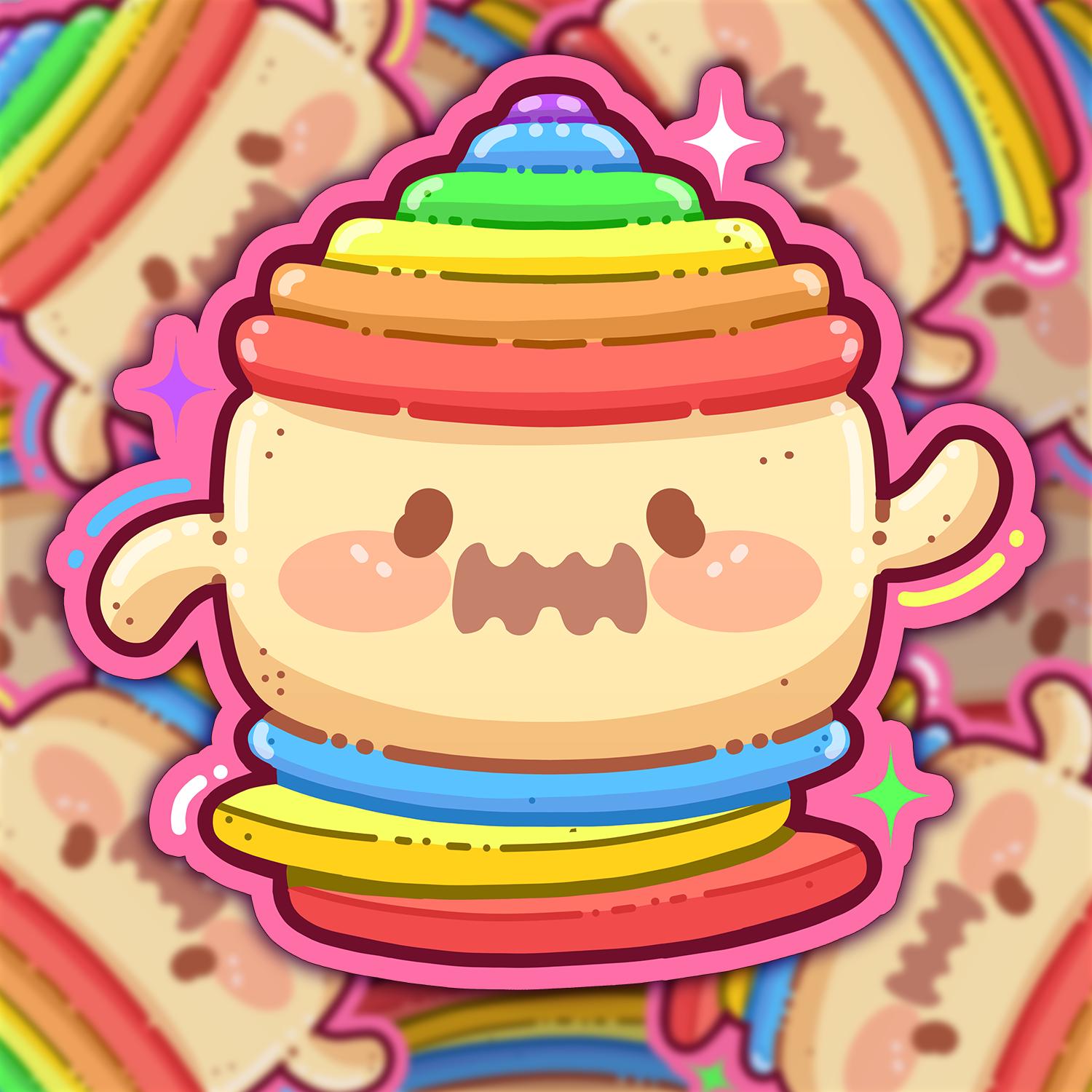 Gyroid Stickers Pride Gyroid Fanart Stickers - Etsy