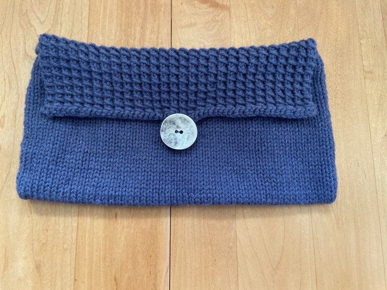 Knit Lined Clutch Purse