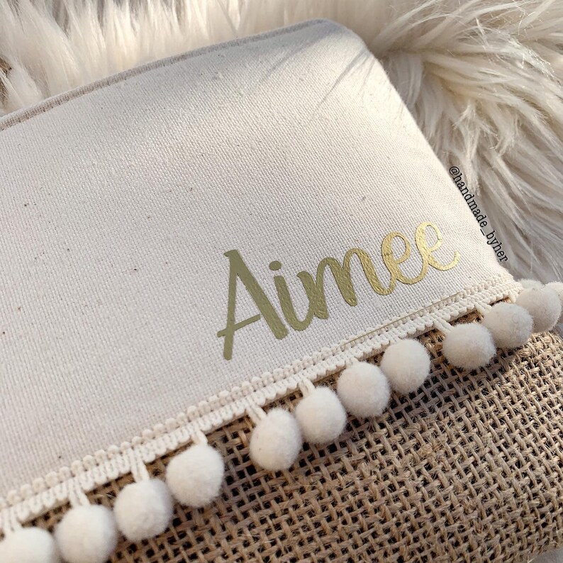 Boho clutch Clutch pompom clutch summer clutch wristlet Etsy