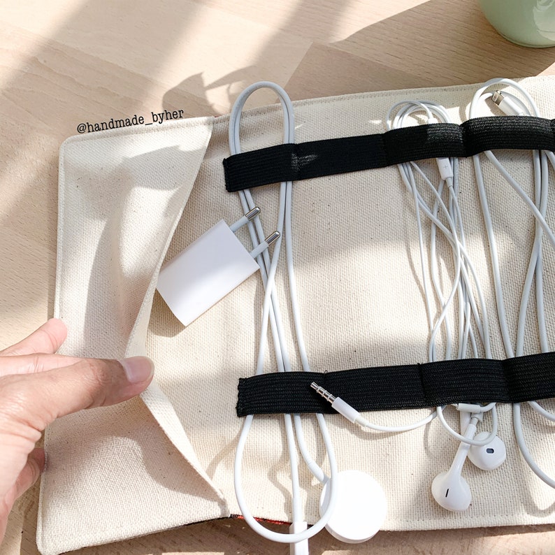 Charge Cord Organizer Travel Organizer Cord Case Floral Etsy