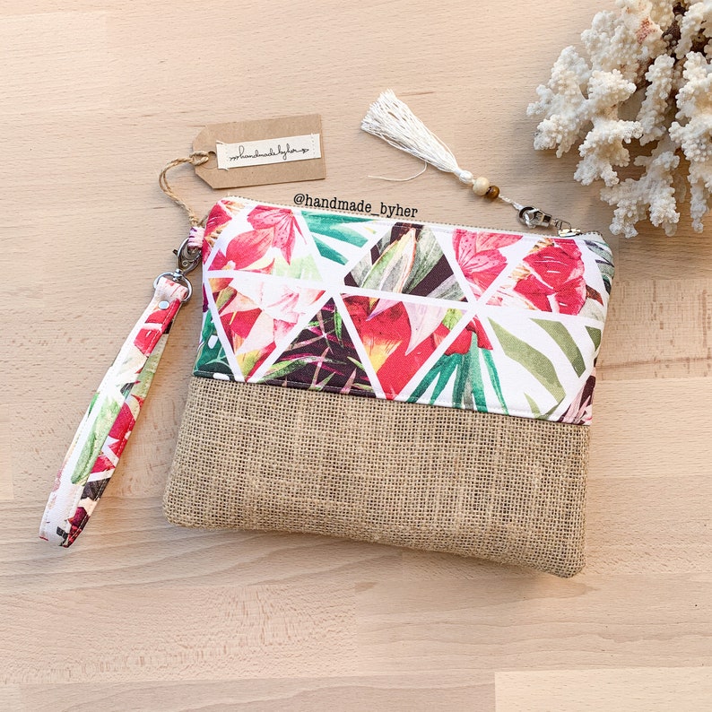 Tropical Clutch Boho Clutch Beach Clutch Gift Ideas for Etsy