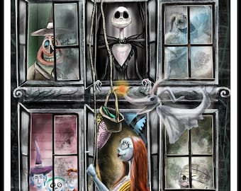 Buy Nightmare Before Christmas Print -lock Shock Barrel Oogie Jack