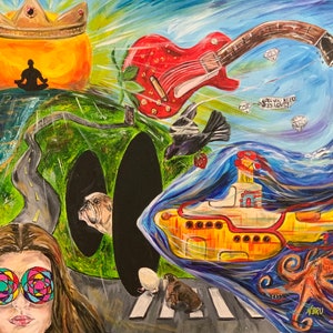 The Beatles Mashup art print