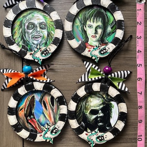 Handmade Beetlejuice Sandworm Ornaments