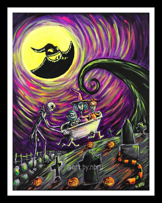 Jack Skellington Nightmare Before Christmas Print