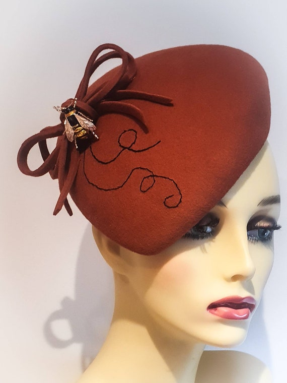 Rust / Burnt Orange Large Tear Drop 