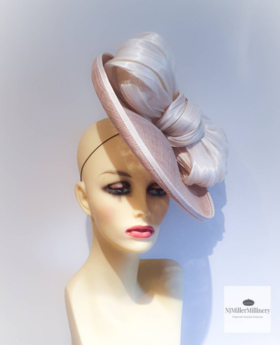 Beige / Sand Small Saucer Fascinator 
