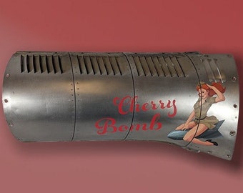 Cherry Bomb WW2 Nose Art on Airbus A320 Pylon Cover
