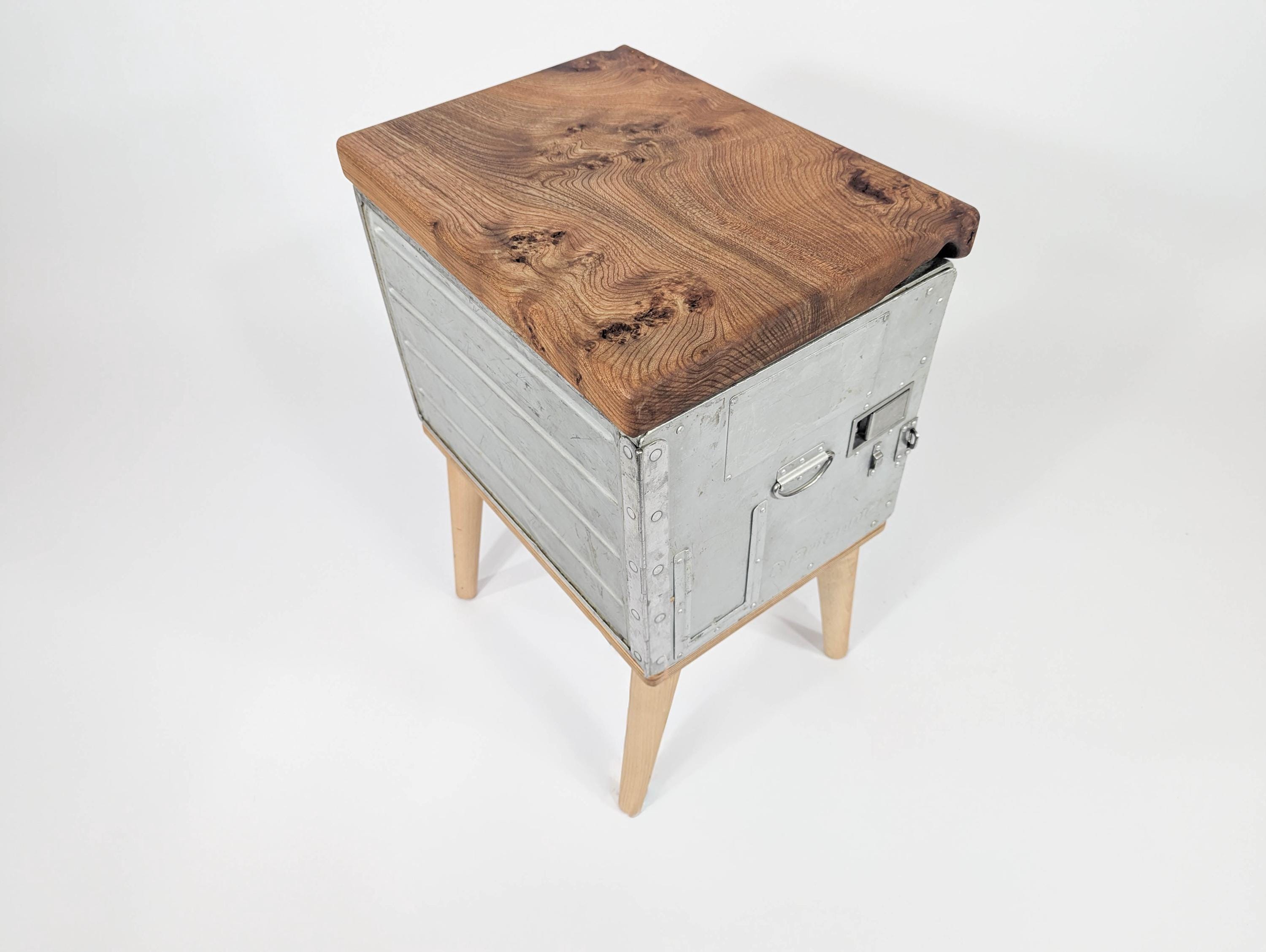 Britannia Galley Box Side Table With Wooden Legs - Etsy