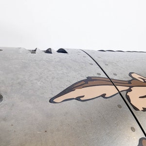 Cartoon WW2 Nose Art on Airbus A320 Pylon Cover image 7