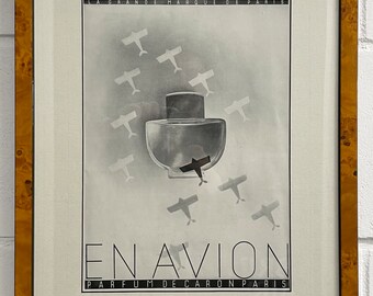 1932 CARON En Avion vintage perfume advert Original Print