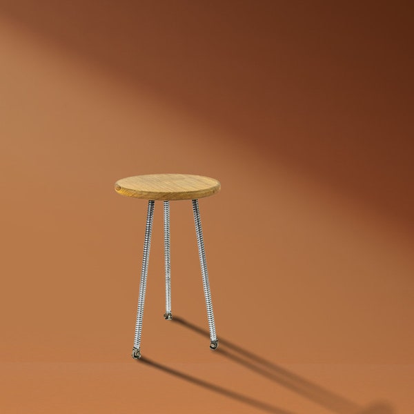 Screw Jack Aviation Stool