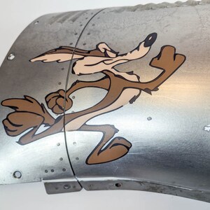 Cartoon WW2 Nose Art on Airbus A320 Pylon Cover image 3