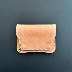 Cartera corta de camionero Rocado Shell Cordovan con anilla para cadena o cordón, billetera elegante para motociclistas, motociclistas o camioneros