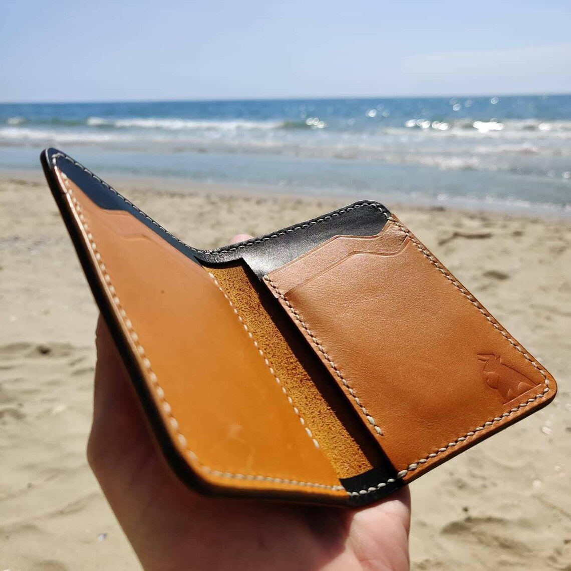 Credit Card Wallet Bifold Mini Wallet Leather Card Holder Etsy