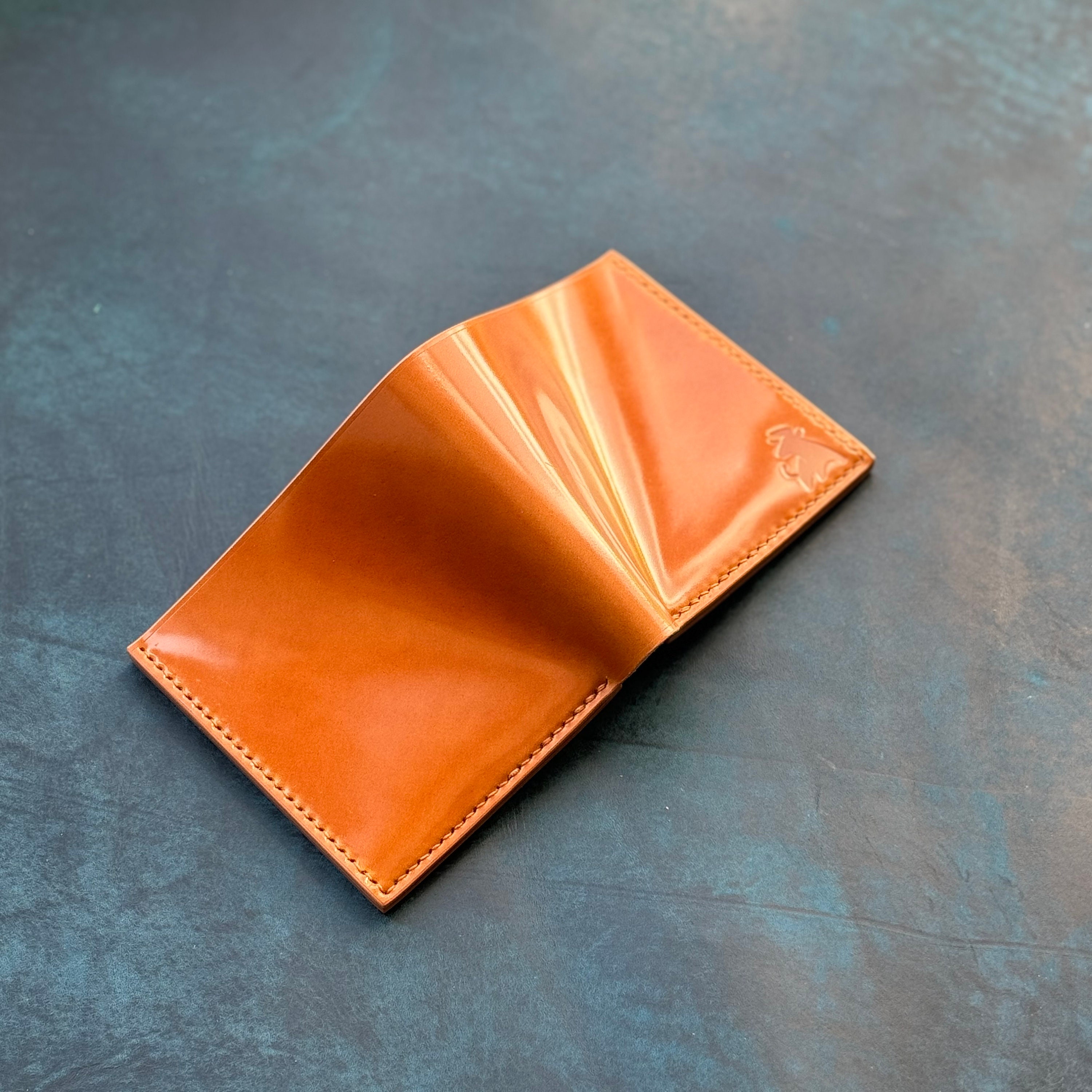 Rocado Shell Cordovan Wallet, Leather Bifold Wallet, Luxury