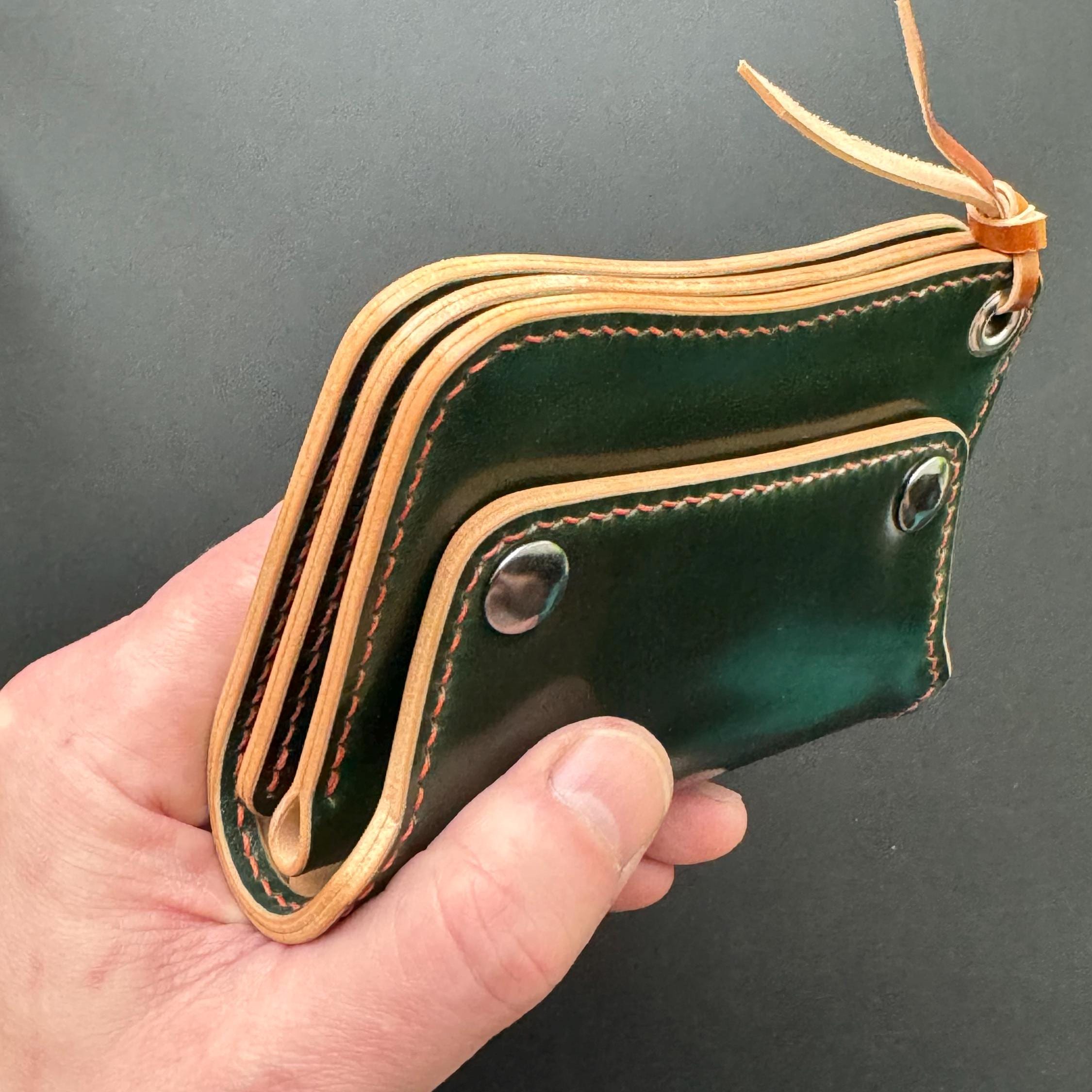 Rocado シェルコードバン トラッカーウォレット：チェーンリング付き