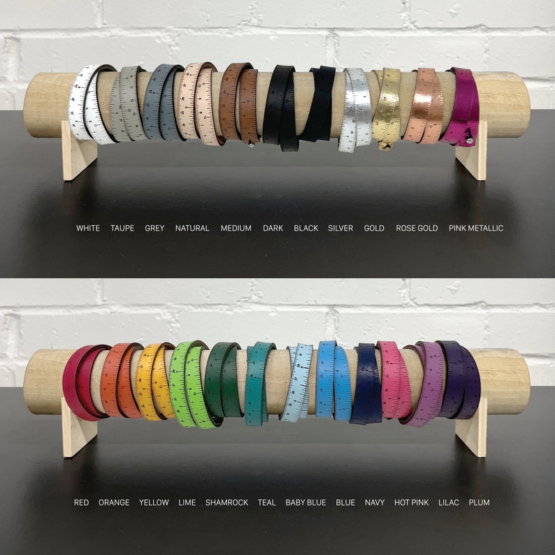 WRIST RULER™ The Original Tape Measure Bracelet Ruler Bracelet Leather Wrap Bracelet Sewing Knitting Crochet Notion Gift image 7