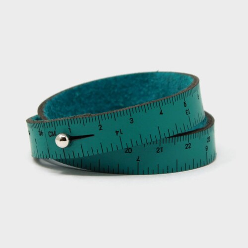 WRIST RULER Tape Measure Bracelet Leather Cuff Leather Etsy